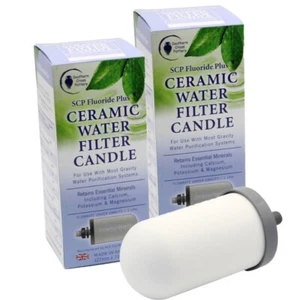 2 New SCP Fluoride Plus Water Filter Purifier Cartridges Gravity Water Filters - Picture 1 of 6