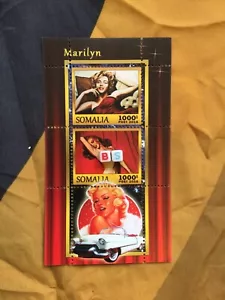 Set insolito di 3 francobolli Marilyn Monroe Somalia 1000 - Foto 1 di 4