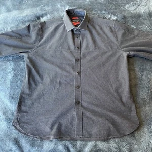 Kenneth Cole Awearness Men’s Long Sleeve Button Up Gray Collar Shirt XL - Picture 1 of 11