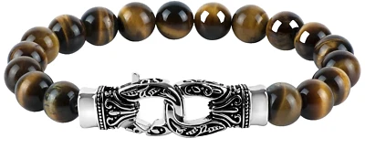 Pulsera de cuentas HELEN ANDREWS 18 (10 mm) genuina ojo de tigre - NUEVA PARA 2024-25 Foto 1 de 3