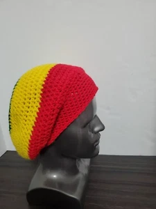 Boina Tam Sombrero Rasta Hippie Dreads Gorro Reggae Gorra Rastas Slouchy Talla Única - Imagen 1 de 13