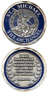 Saint Michael The Archangel / Police Officer Challenge Coin 2487 - Picture 1 of 1