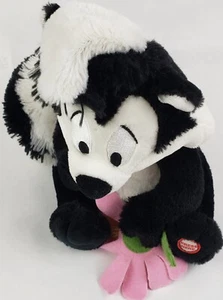Pepe Le Pew sprechender Plüsch I Pick You mit Blume 11 Zoll - Bild 1 von 8