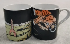 Taza de porcelana Moulinsart Tintin Scene, 250 ml, juego de acabados brillantes x2 - Imagen 1 de 8