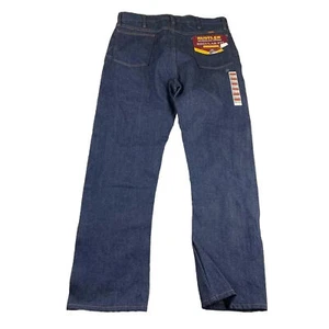 VTG Rustler Jeans Mens 36X30 Blue Denim Heavy Duty Relaxed Fit Boot Jean NWT - Picture 1 of 13