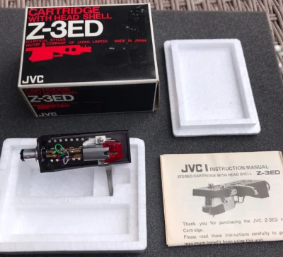 JVC Z3ED (Red) Magnetic Stereo Cartridge With Headshell & Elliptical Diamond - Image 1 of 4