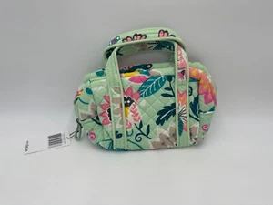 Vera Bradley Mint Flowers Travel Takes Case - Picture 1 of 3