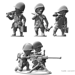 ToonKrieg #18C-1018 Squadra mitragliatrice pesante calibro USA .50 - Foto 1 di 5