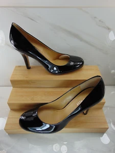 Nine West (NUOVISSIMO) Ambizioso Nero Verniciato Pelle Tacchi Classici Taglia 8 1/2 M - Foto 1 di 6