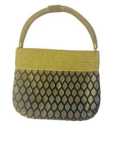 Vintage Handtasche Tasche schwarz und gold - Bild 1 von 7