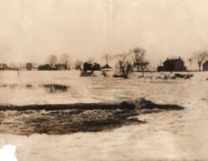 Vermont Swanton Missisquoi River Floods Disaster Old Photo 1930 - Picture 1 of 5