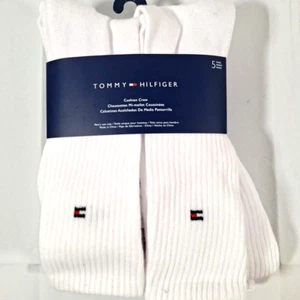 Tommy Hilfiger Cushion Crew-Herrensocken ~ weiß ~ 5 Paar - Bild 1 von 1