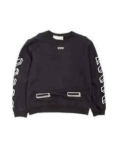 Main Label Off White Virgil Abloh 2013 Black Sweatshirt / Sweat Jumper Size M - Picture 1 of 8
