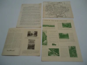 Lancaster OH lote de 4 artículos de colección folletos mapas historia años 30 - Imagen 1 de 3