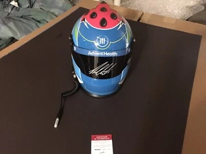 Casco de carreras réplica tamaño completo firmado por Ross Chastain - Salud de Adviento - Testigo de PA - Imagen 1 de 8