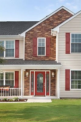 EXTERIA Vinyl Siding Stacked Stone Siding Tando Free Shipping