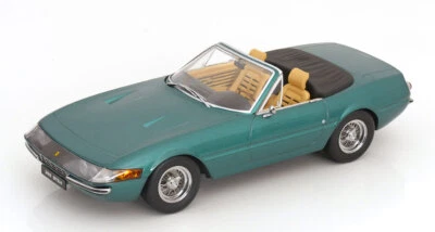 KK Scale 1:18 FERRARI 365 GTS DAYTONA SPYDER 1.SERIES GREEN MET. 1969-KKDC180613 - Immagine 1 di 4