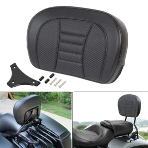 Passenger Sissy Bar Backrest Pad For Harley Touring 1996-2023 Softail 2018-2023 - Picture 1 of 12