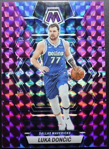 2022-23 Panini Mosaic LUKA DONCIC Purple Mosaics Prizm 96/99 Mavericks #1