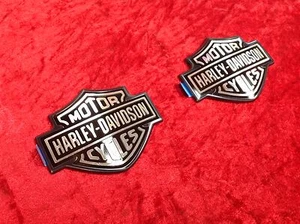 OEM Harley Dyna Sportster Softail Touring Fuel Tank Emblems Badges Right & Left - Picture 1 of 9