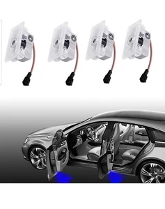 4 Stck. Autotür Logo Leuchten kompatibel mit Tesla, ultrahelles Geisterschattenlicht - Bild 1 von 5