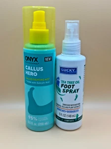 Onyx Professional Hornhaut entfernender Heldennebel 6,5 Unzen + Teebaum Fußspray Deodoriz - Bild 1 von 2
