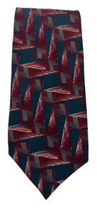 100% Silk KARL LAGERFELD Tie Luxury Designer Necktie Geometric Abstract Necktie - Picture 1 of 5