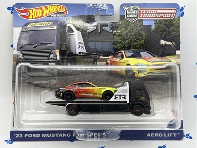 Ford Mustang RTR Spec 5 Aero Hot Wheels Premium Car Culture Team Transport '23 Foto 1 de 4