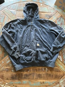 Carhartt Men's Rain Defender Loose Fit Heavyweight Quarter-Zip Sweatshirt 2XLT - Picture 1 of 10