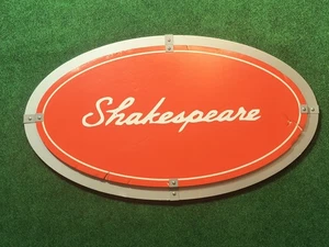 Shakespeare Fishing Company Laden Display Schild Werbung 35"x22,5" Rahmen - Bild 1 von 14