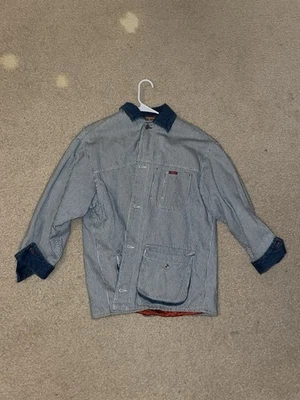 Chaqueta de mezclilla a rayas Sprit CA-68 para hombre talla M Foto 1 de 3