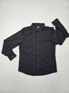 RHONE Men's XL Commuter Shirt Black Classic Fit Performance Stretch - Picture 1 of 10