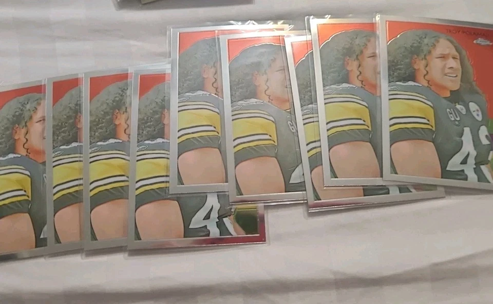 2009 Topps Chrome 1935 Chicle Design Troy Polamalu 9 Card Lot  #C24 HOF - Image 1 of 1