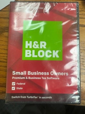 H R H&R Block 2019 Premium Business Tax Software HR New Sealed PC Windows - Image 1 of 3