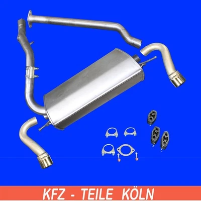 Système D'Échappement + Kit De Montage Pour Ford Kuga I 2.0 TDCi Année 2008-2012 - Photo 1/2