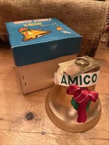 Campana de Navidad musical vintage de Japón de 6" con caja - Imagen 1 de 5