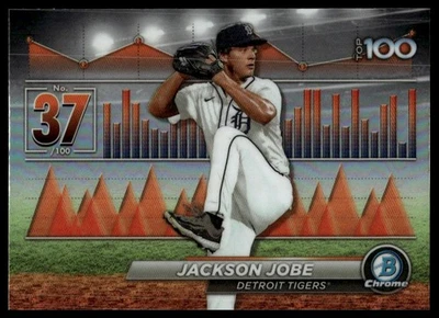 2024 Bowman - Bowman Scouts Top 100 Jackson Jobe #BTP-37 (RC) - Image 1 of 2