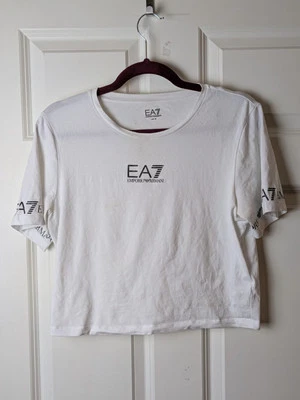 Top corto Ea7 Emporio Armani blanco Foto 1 de 4