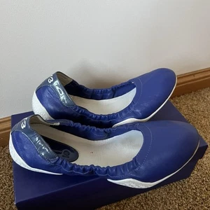 Neu im Karton Adidas Y-3 von Yohji Yamamoto Mei Ballerina Schuhgröße 9 blau weiß flache Schuhe - Bild 1 von 11