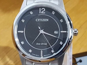 Mens Citizen Eco-Drive Solar AW1231-82G Diamond Black Classic Gents Date Watch - Picture 1 of 11
