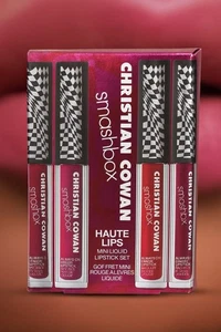 CHRISTIAN COWAN Smashbox Haute Lips Mini Liquid Lipstick Set Pink Plum Rose Red - Bild 1 von 5