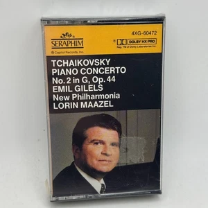Emil Gilels Lorin Maazel - Tchaikovsky Concerto No. 2 Cassette 1987 SEALED NOS - Picture 1 of 6