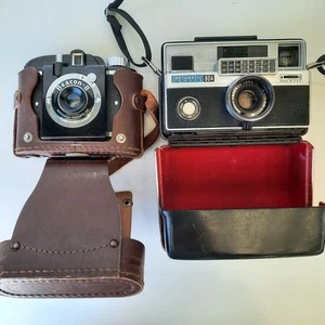 Vtg Film Cameras Beacon II Whitehouse Products Kodak 804 USA made w/Case C10 - Picture 1 of 10