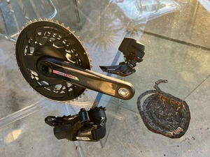 SRAM Force 12sp AXS Partial Kit (Cranks, BB, RD, FD, Cassette, Chain)-Light Use - Picture 1 of 12