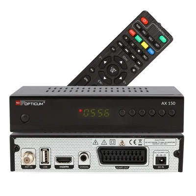 RED OPTICUM AX 150 HDTV Sat Receiver  mit HDMI - SCART - USB 2.0 -S/PDIF Coaxial - Bild 1 von 4