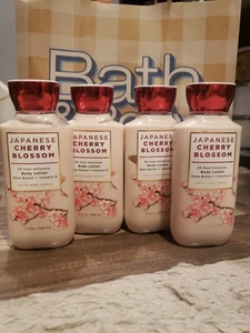 Bath & Body Works JAPANESE CHERRY BLOSSOM 24 Hour Body Lotion Set of 4 - Picture 1 of 1