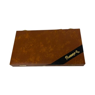 Vintage 1970s Faux Leather Carrying Case Cardinal Rummy O Game Numbers Original - Image 1 of 4