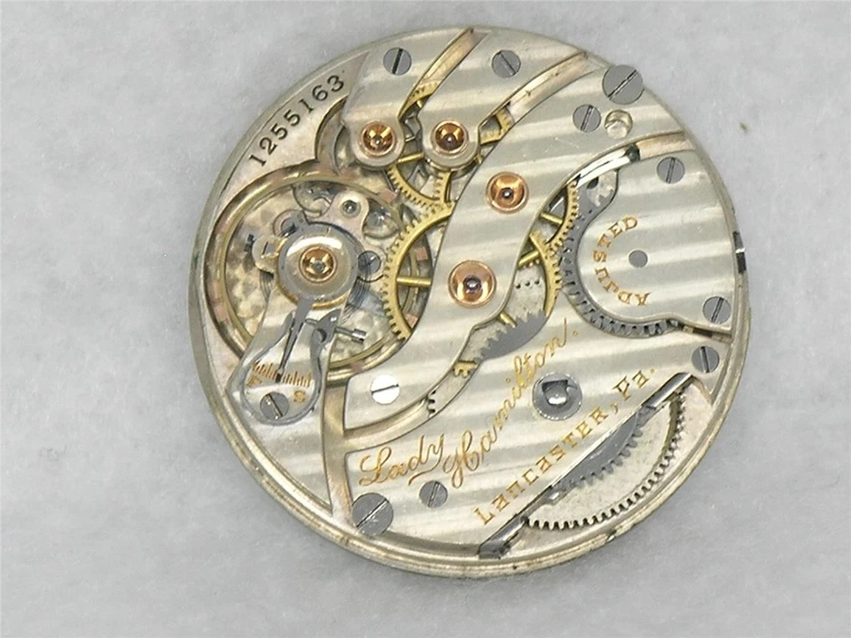 MUY ESCASO MOVIMIENTO Y ESFERA RELOJ 17 JOYAS DAMA HAMILTON TALLA 0 GRADO 983, ¡FUNCIONA! Foto 1 de 4