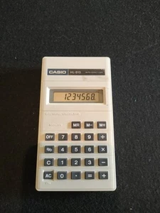 Casio HL - 810 Calcolatrice Vintage Funzionante Made In Japan - Foto 1 di 7