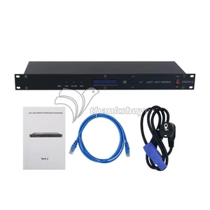CR061S 8CH ArtNet DMX Interface ArtNet to DMX512 Converter w/ 19" 1U Rack - Picture 1 of 7